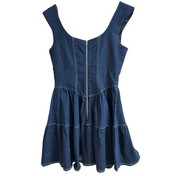 NWOT - Fore Denim Mini Dress - Size Medium - Picture 2 of 5